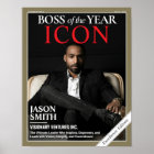 Custom Magazine Cover, Gift for Boss, Best Boss