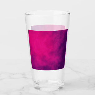 Custom Magenta Glass Cup