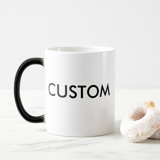 Custom Magic Morphing Colour Change 11oz Mug (With Donut)