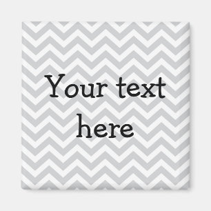 Custom magnet - grey chevron
