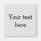 Custom magnet - grey chevron