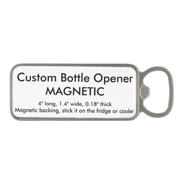 Custom Magnetic Bottle opener (Front)