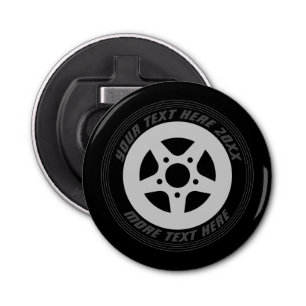 Custom magnetic bottle opener for auto racing fans