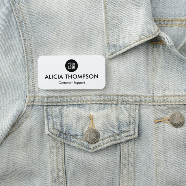 Custom Magnetic Name Tags With Logo  (In Situ)