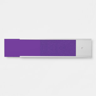 Custom Magnetic Sliding Two-Tone Purple Desk Sign