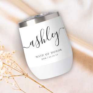 Custom Maid of Honour Script Calligraphy Name