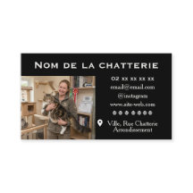 Custom Maine Coon Cattery Business Card