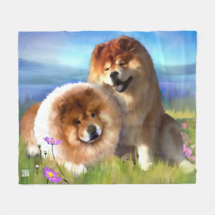 CUSTOM Maiya and Eli Fleece Blanket Medium