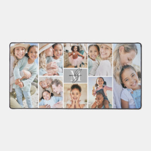 Custom Make Your Own 8 Photo Collage Desk Mat