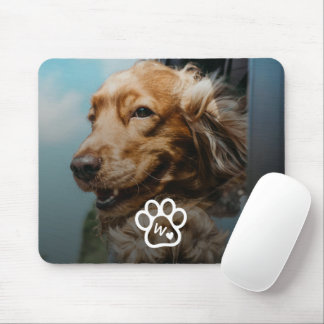 Custom Make Your Own Pet Photo Potrait Monogram Mouse Pad