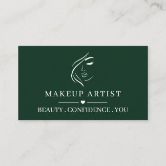 Custom Makeup Artist Business Card