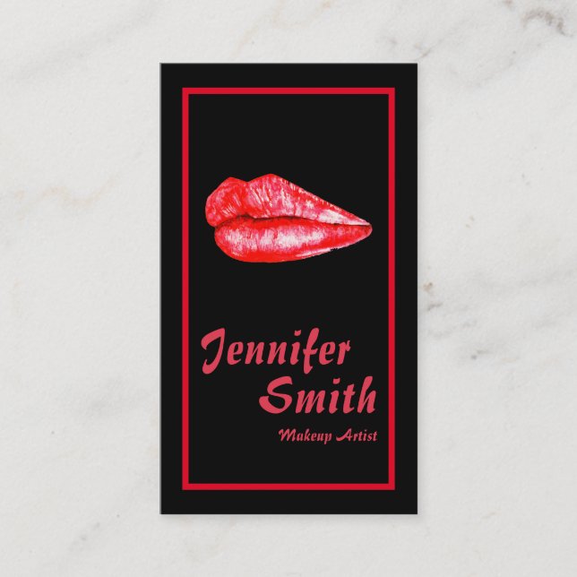 Custom Makeup Artist Business Card (Front)