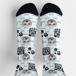 Custom Maltese Father's Day Socks