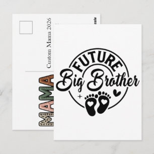 Custom Mama 2026 Faux Baby Feet Keepsake Postcard