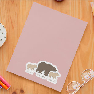Custom Mama Bear With 2 Kid Names Mothers Day Gift