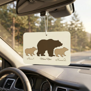 Custom Mama Bear With 2 Kid Names Mothers Day Gift Air Freshener