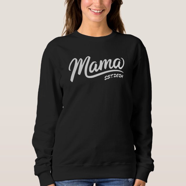 Custom Mama Est. Sweatshirt – Personalized Mom (Front)
