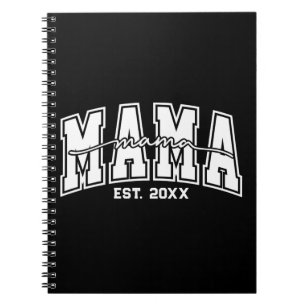 Custom Mama Est. Year Personalized Mom Established Notebook