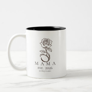 Custom MAMA Rose Minimalist Coffee Mug