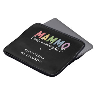 Custom Mammo Technologist Mammography Tech Laptop Sleeve