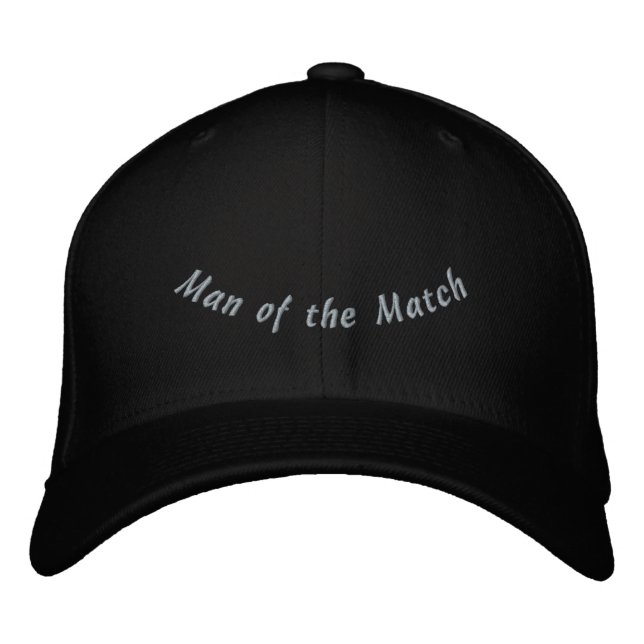 Custom Man of the Match-Hat Champion Player  Embroidered Hat (Front)