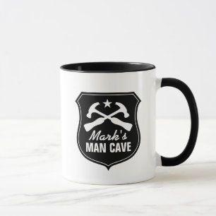 Custom manly man cave coffee mug for guys