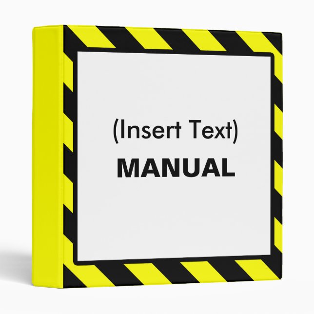 Custom Manual Binder (Front/Spine)