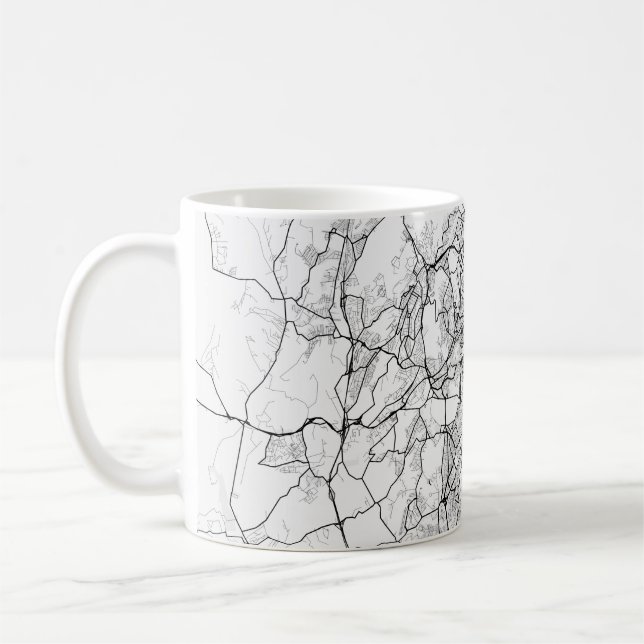 Custom map coffee mug (Left)