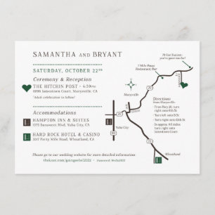 Custom Map Design - For Samantha Enclosure Card