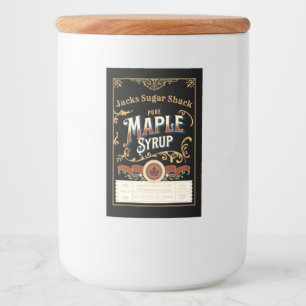 Custom Maple Syrup Label Template(2" x 3")