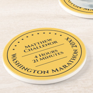 Custom Marathon Runner Finisher Medal Coaster