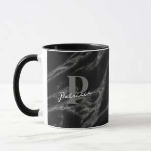 Custom Marble Black Mug