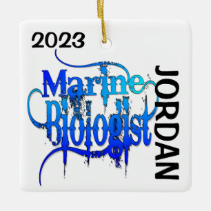 CUSTOM Marine Biologist Ceramic Ornament