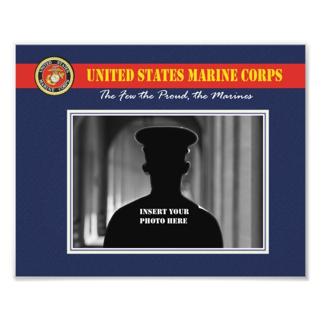 Custom Marine Corps Photo (Front)