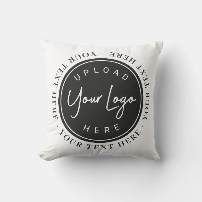 Custom Marketing Pillow with Logo (Front)