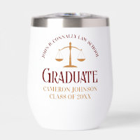Custom Maroon Law School Graduate Keepsake