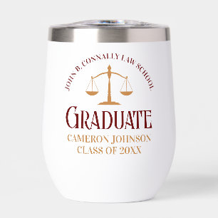 Custom Maroon Law School Graduate Keepsake