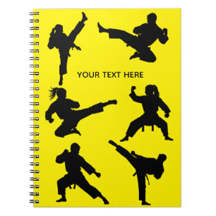 Custom martial arts karate Taekwondo Fighting     Notebook