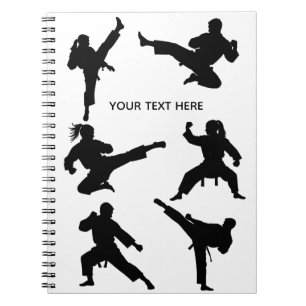 Custom martial arts karate Taekwondo Fighting Notebook