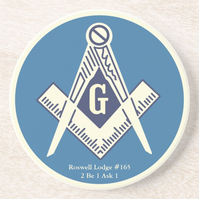 Custom Masonic Blue Lodge Coaster (Front)