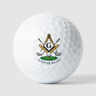 Custom Masonic Golf Balls