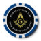 Custom Masonic Poker Chips | Square and Compass