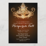 Custom Masquerade Ball Anniversary Invitations<br><div class="desc">Customize all of the text you see here!' 2016 by Mark Thaler</div>