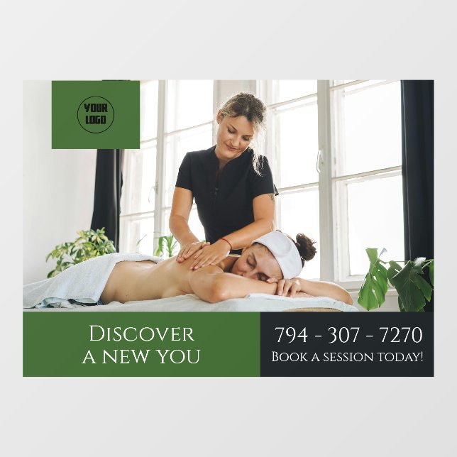 Custom Massage Parlour Window Cling (Sheet)