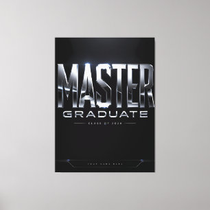 Custom Master Graduate 2026 Keepsake Canvas Print
