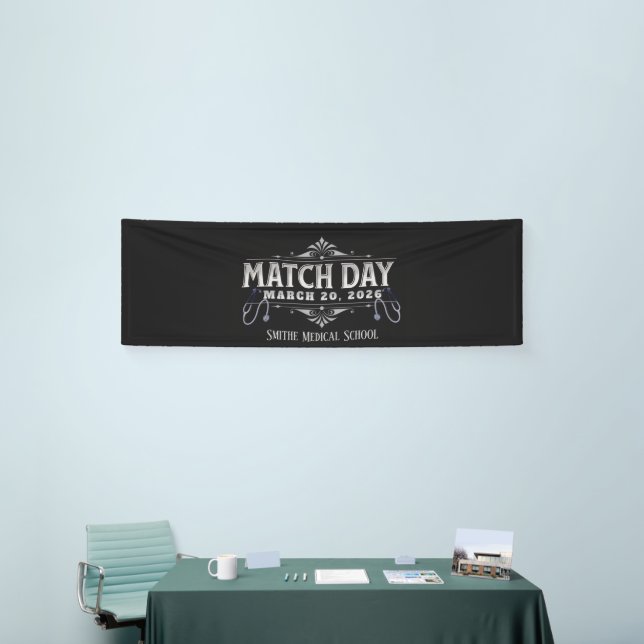 Custom Match Day 2026 Medical Residency Banner (Tradeshow)