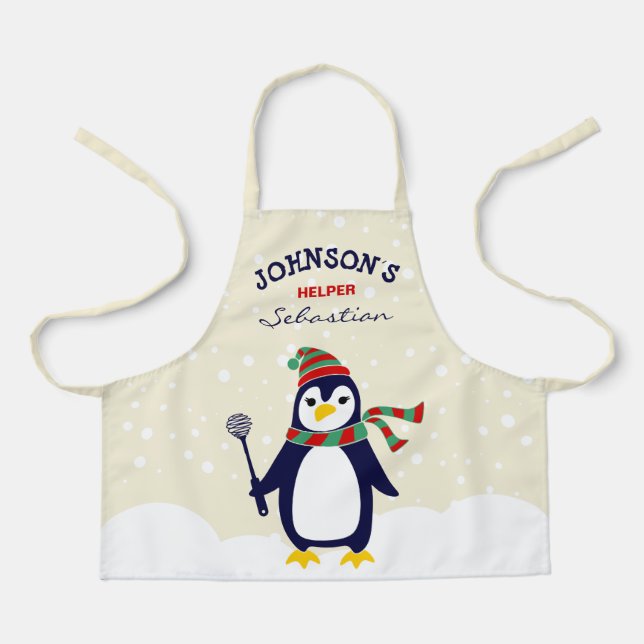 Custom Matching Family Christmas  Apron (Front)