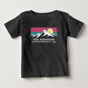 Custom Matching Family Vacation Camping Group   Baby T-Shirt