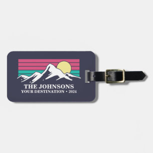 Custom Matching Family Vacation Camping Group   Luggage Tag