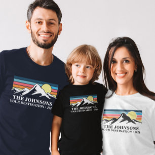 Custom Matching Family Vacation Camping Group   T-Shirt